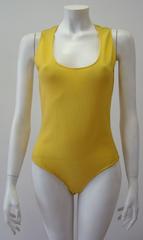 Gianni Versace Yellow Bodysuit 1990s
