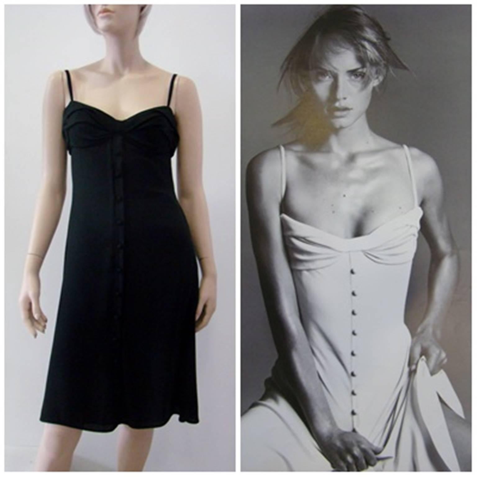 Gianni Versace Couture Front Buttoning Dress Spring 1996 For Sale 4
