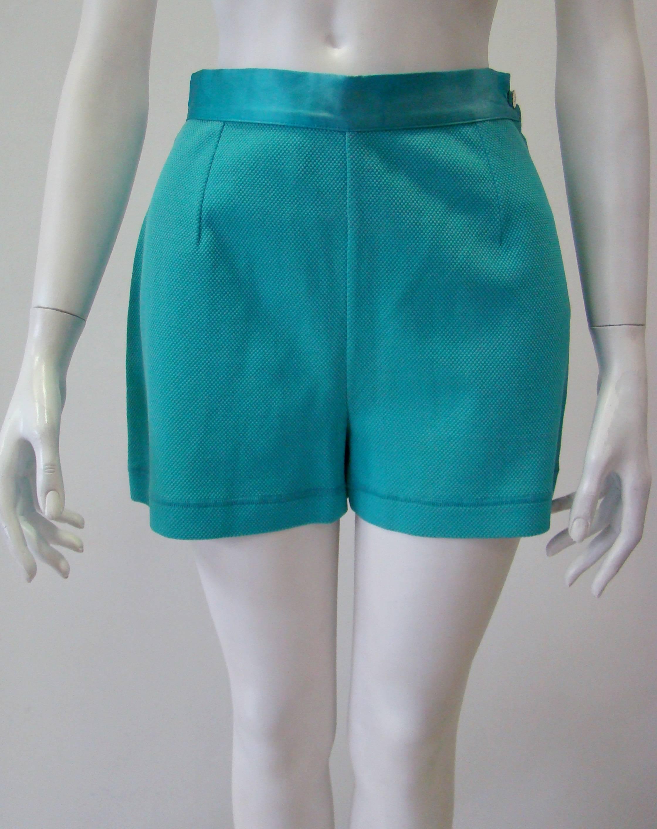 Blue Gianfranco Ferre Turquoise Shorts For Sale