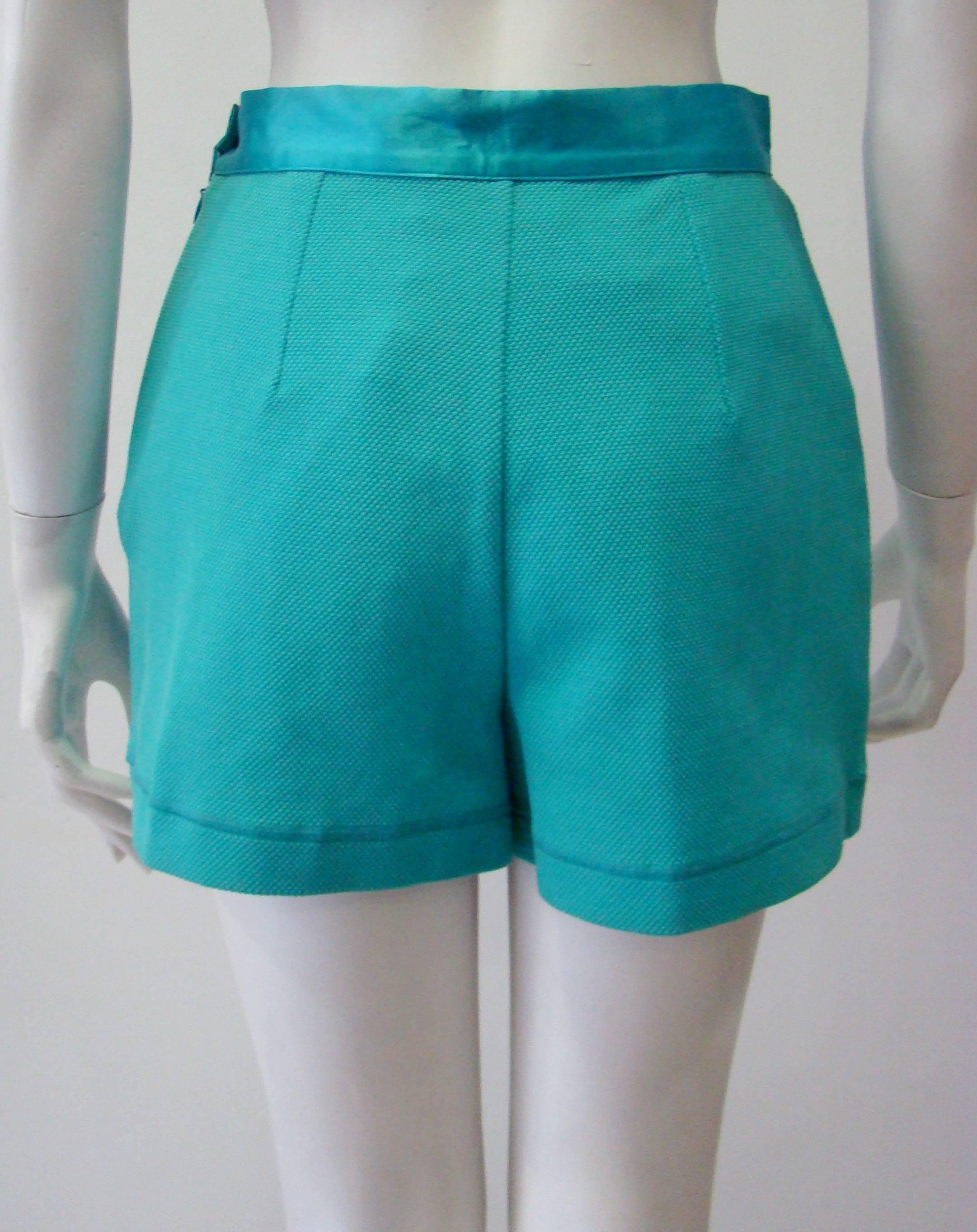 Women's Gianfranco Ferre Turquoise Shorts For Sale