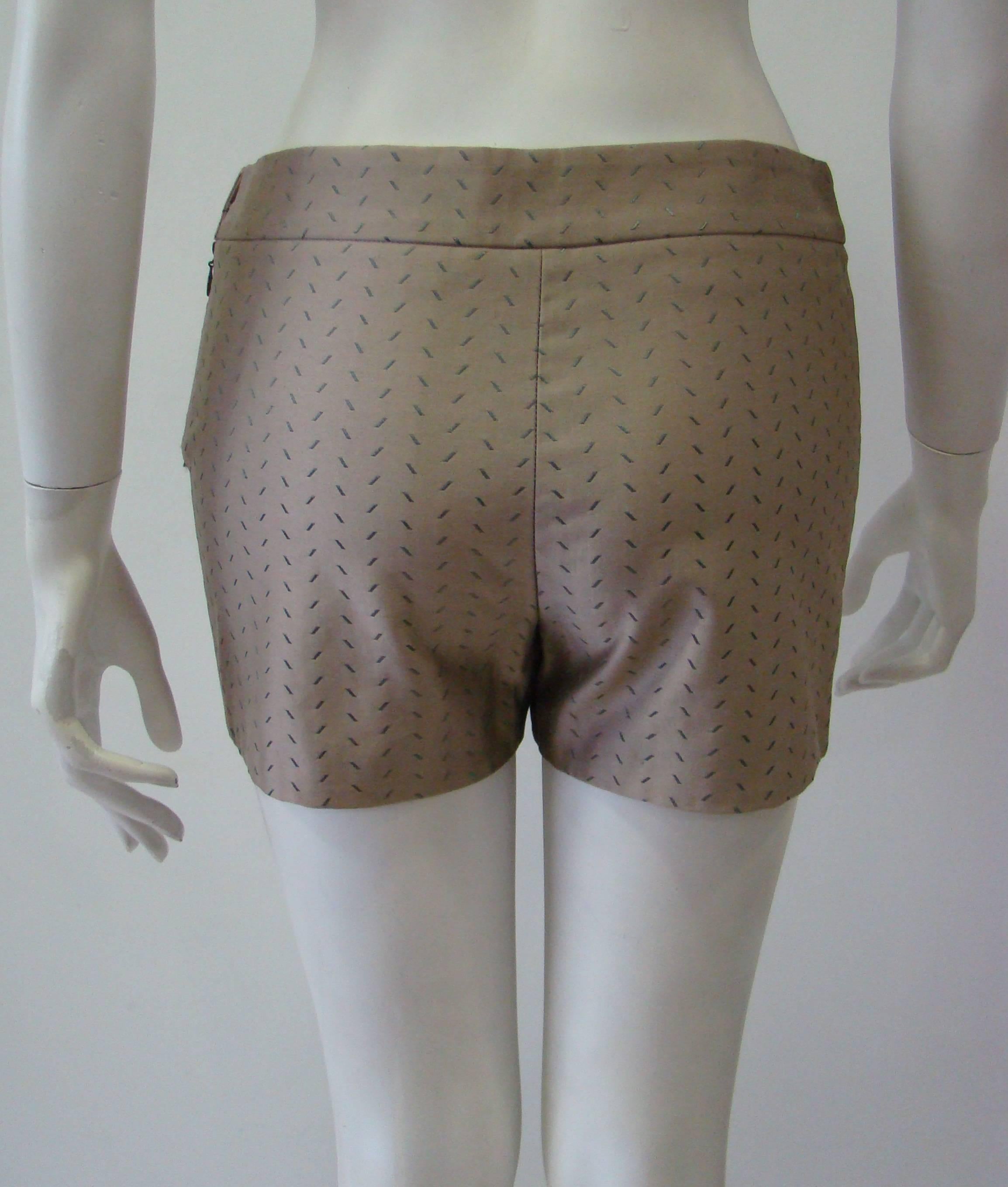 Women's Istante By Gianni Versace Silk Shorts Spring 1998 For Sale