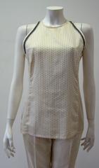 Early Gianni Versace Polka Dot Cotton Top Blouse Spring 1988