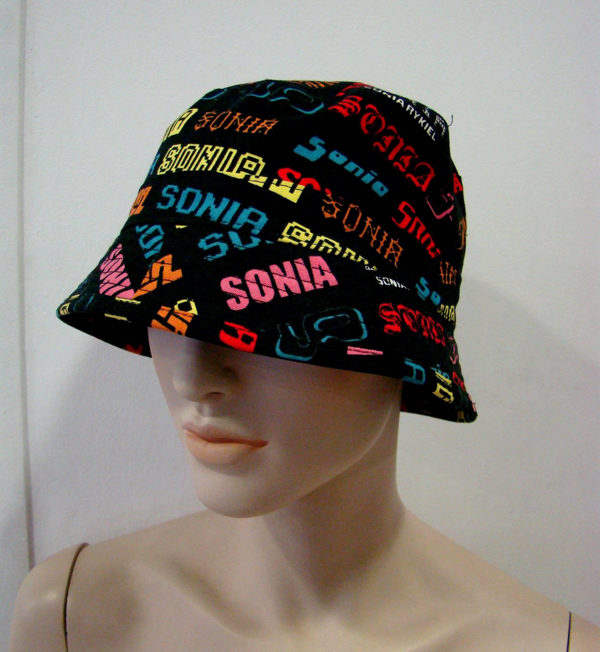 Sonia Rykiel Logo Printed Hat 1990s In New Condition For Sale In Athens, Agia Paraskevi