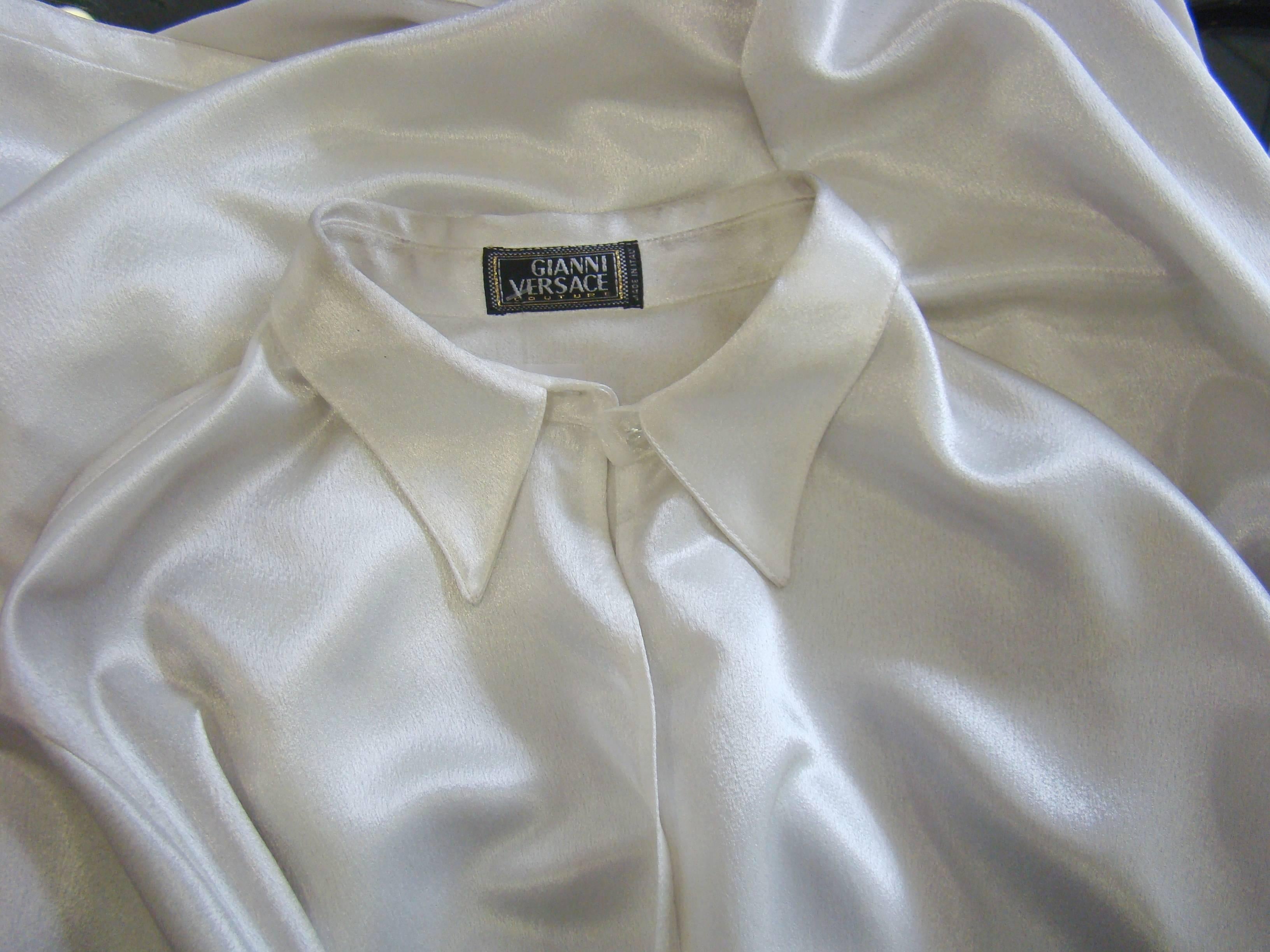 Gianni Versace Couture Silk Shirt For Sale 2