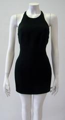 Angelo Mozzillo Lace Detail Back Mini Cocktail Dress