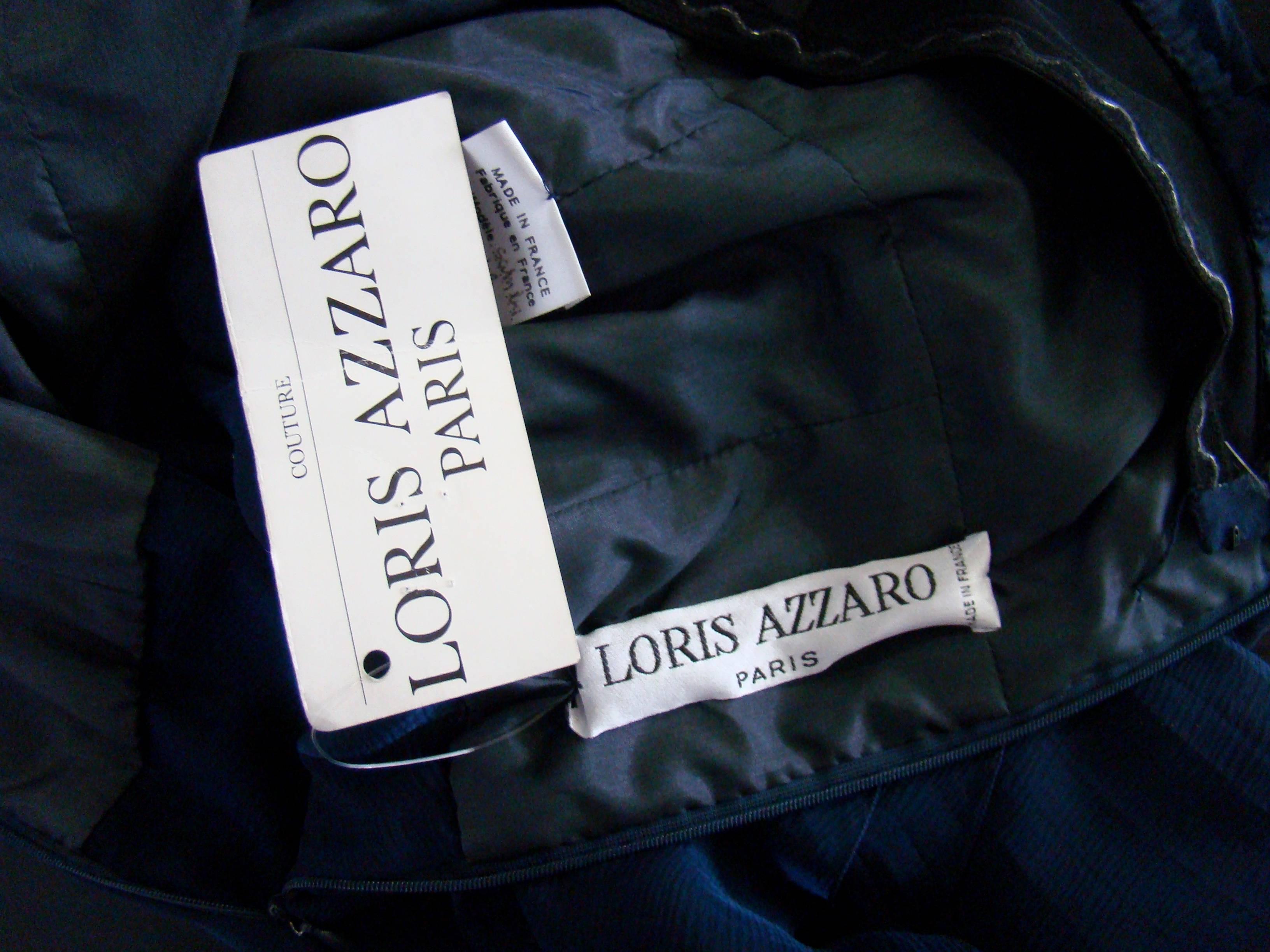 Loris Azzaro Silk Chiffon Cocktail Dress, 1990s For Sale 3