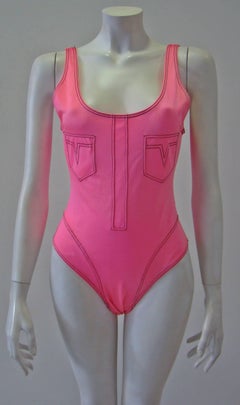 Gianni Versace Mare Stitch Contrast Swimsuit