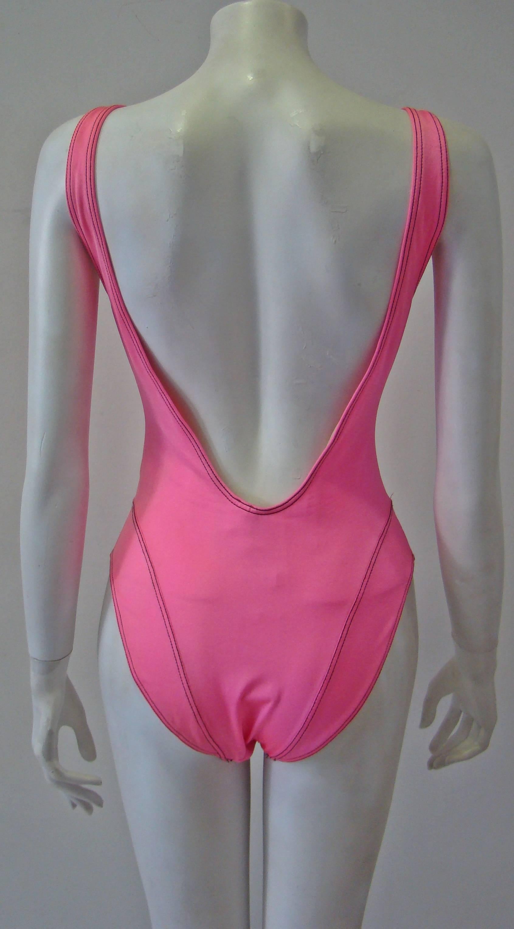 Gianni Versace Mare Stitch Contrast Swimsuit  For Sale 1