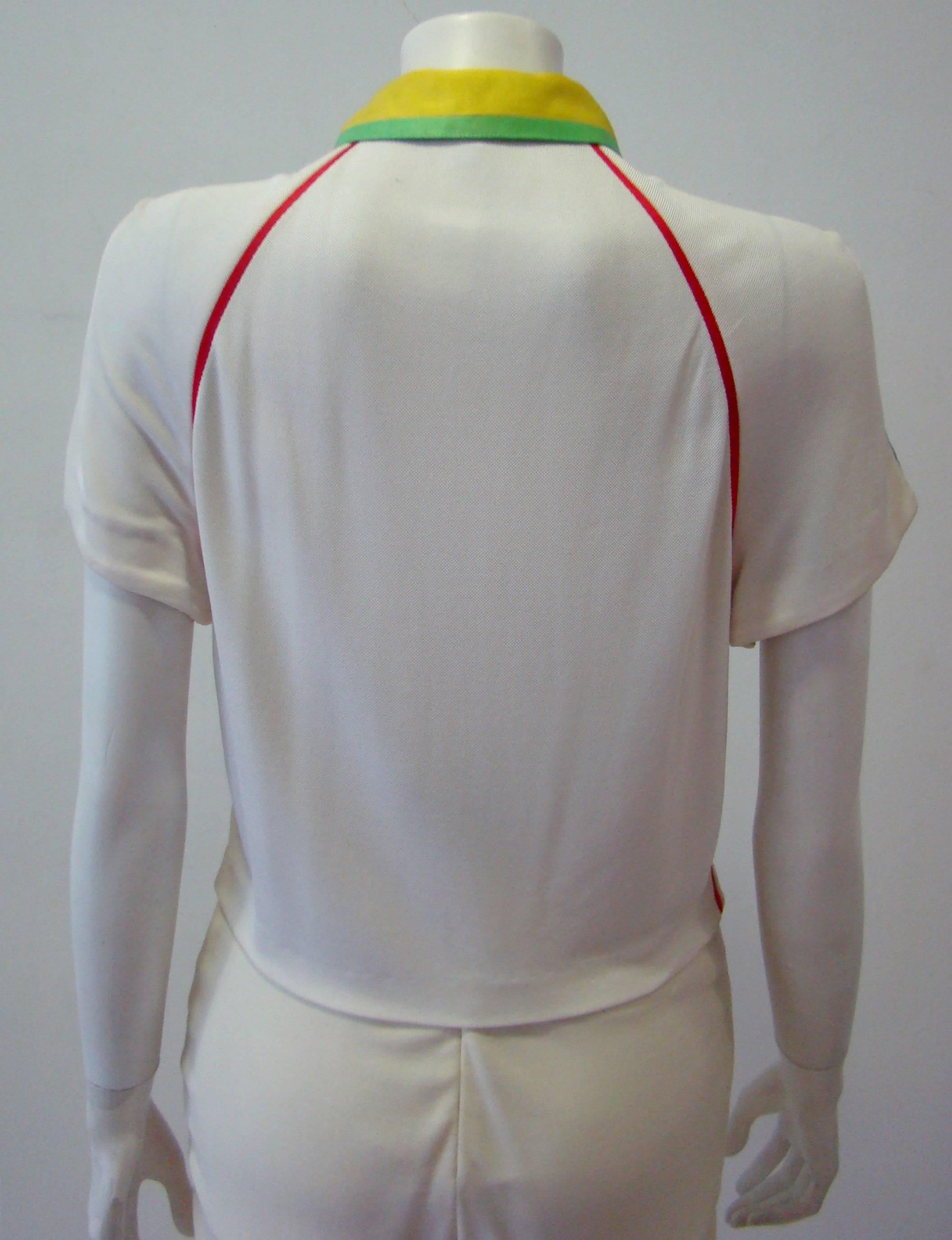 Women's Gianni Versace Couture Zip Athletic Jacket, Spring 1996 For Sale
