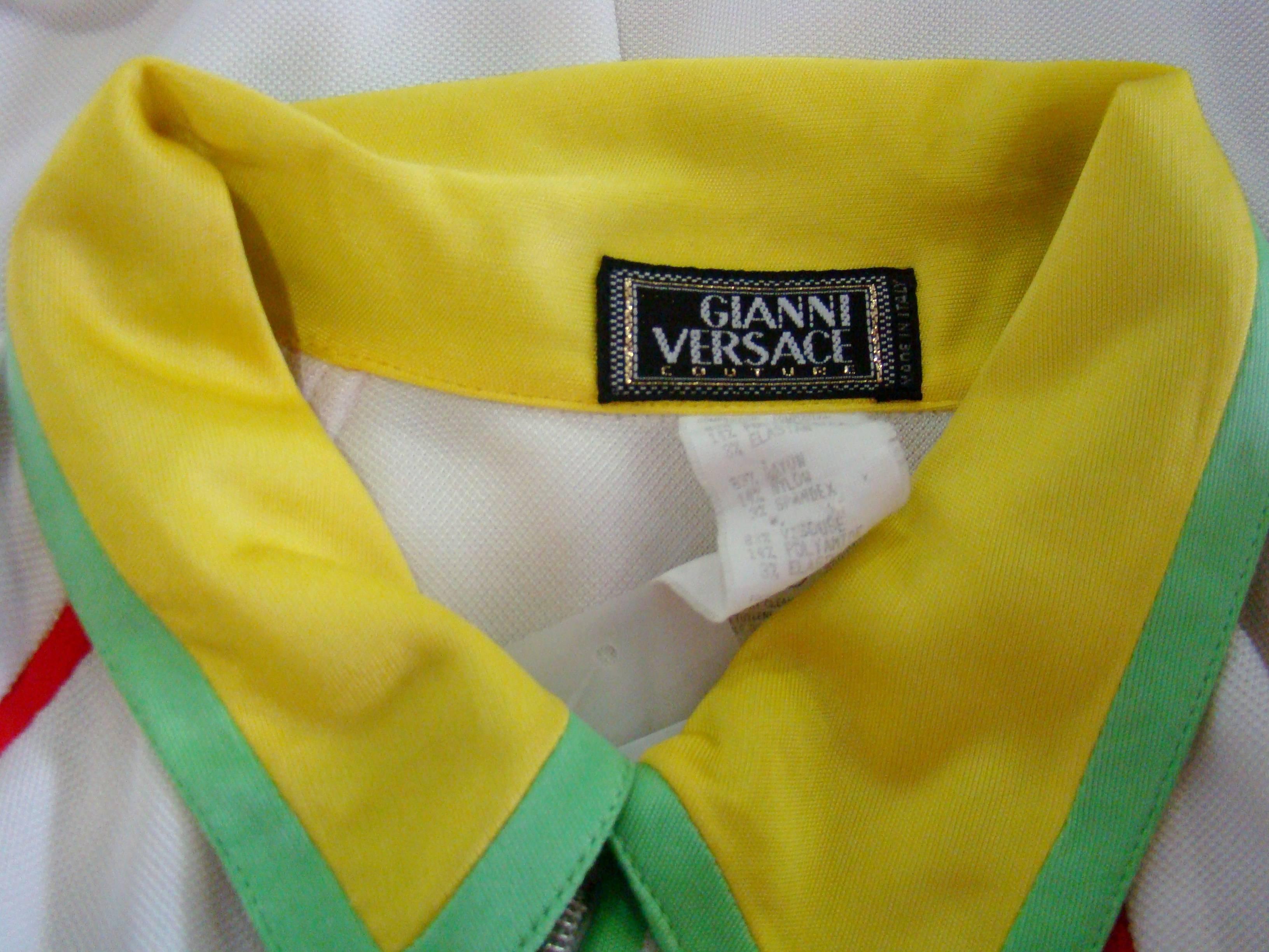 Gianni Versace Couture Zip Athletic Jacket, Spring 1996 For Sale 1