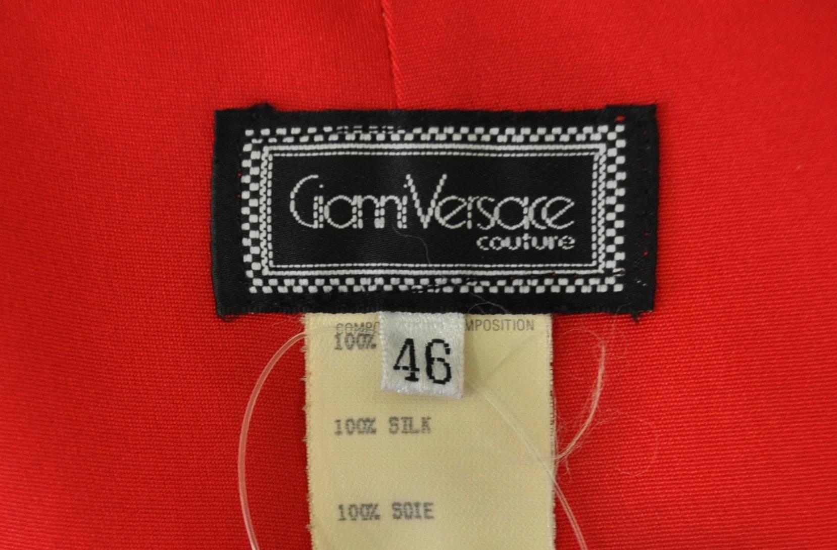 Daring Gianni Versace Couture Silk Tassel Draped Silk Mini Dress For Sale 1