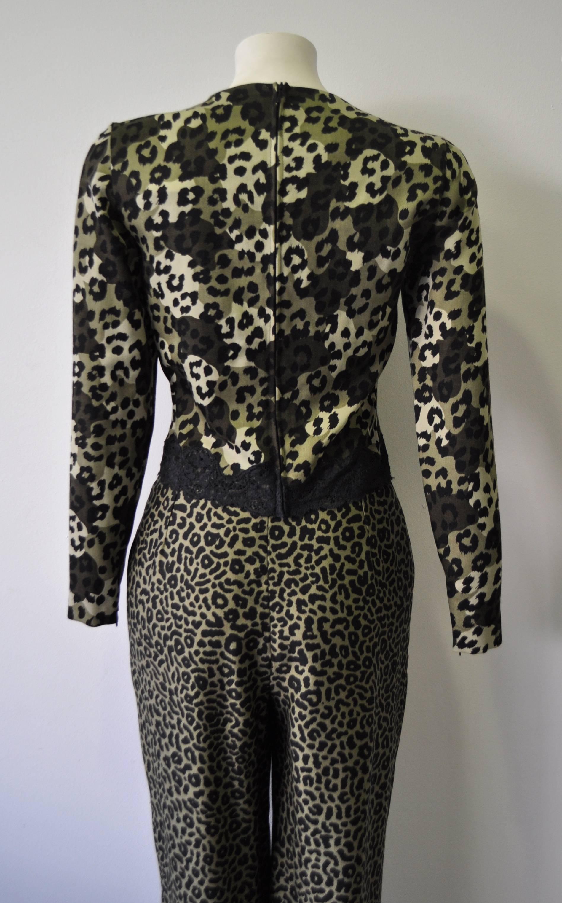 high waisted leopard pants