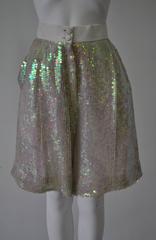 Luminous Ella Singh Iridescent Sequin Bermuda Shorts