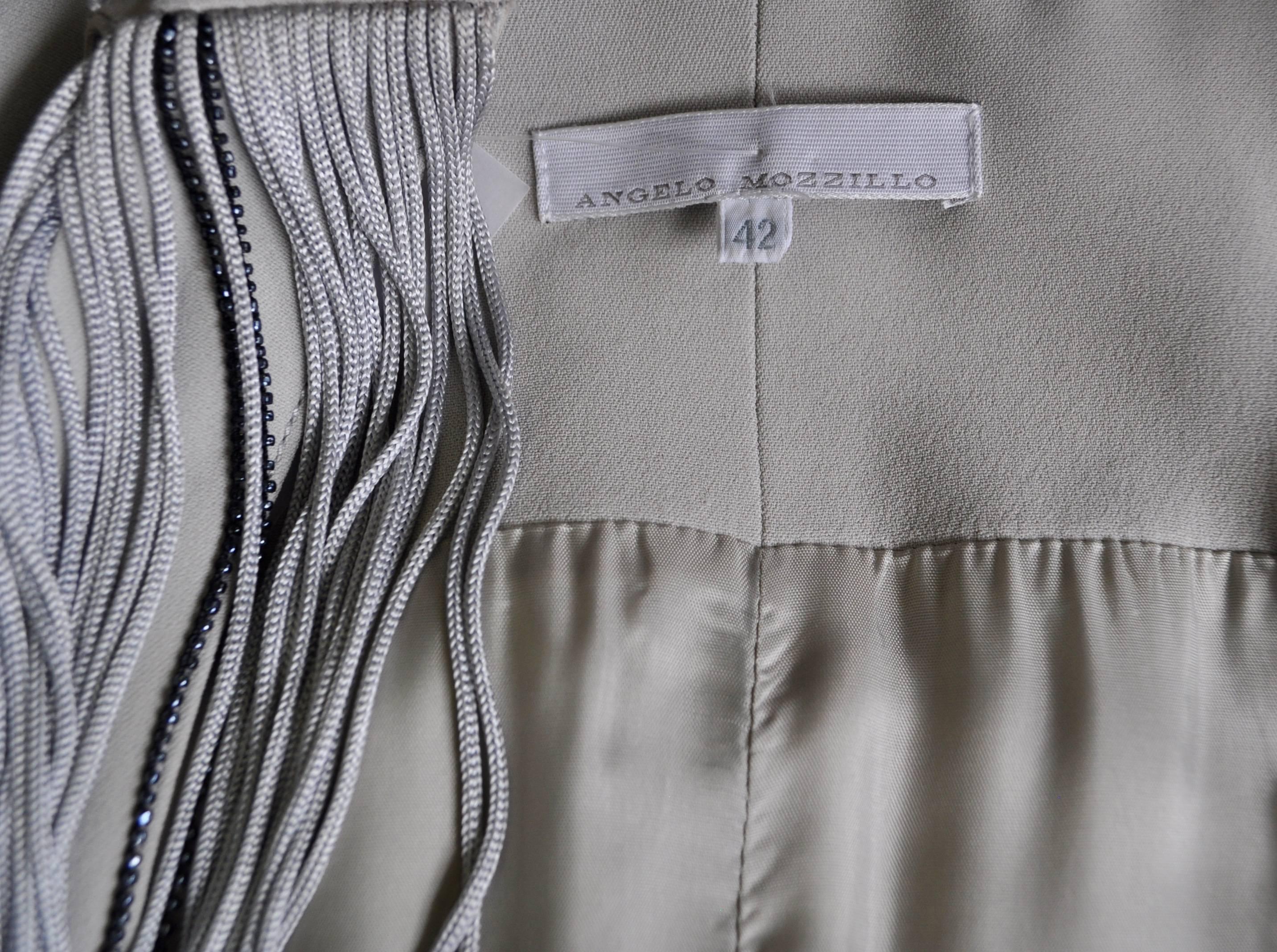 Lujoso Maxi Vestido de Acordes Multistrand de Angelo Mozzillo en venta 3