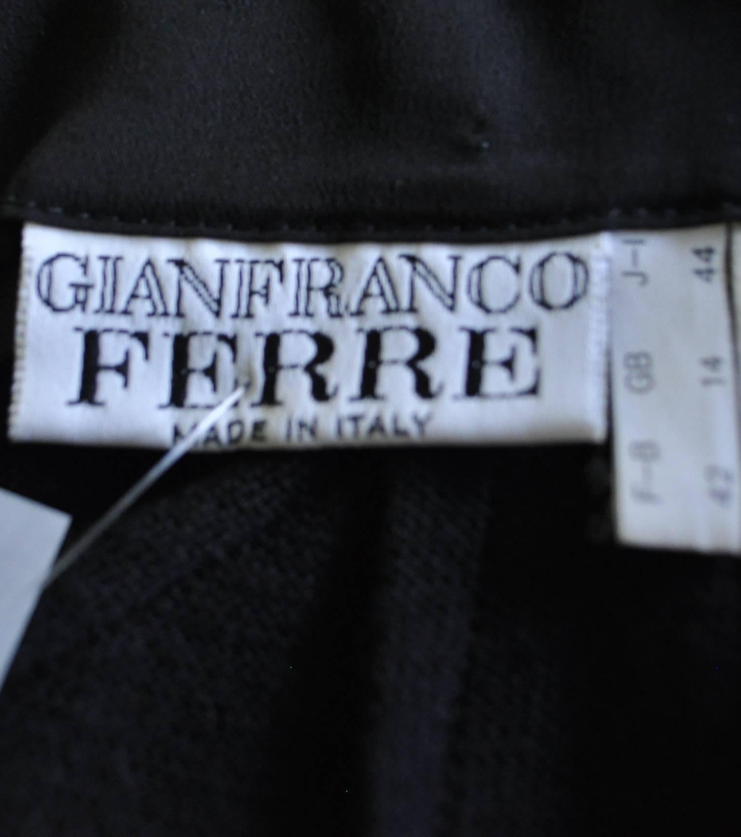 Inspired Gianfranco Ferre Origami Asymmetric Ruffle Peplum Pencil Skirt For Sale 4