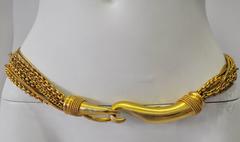 Rare Gianfranco Ferre Gold Plated Metal Chain Belt