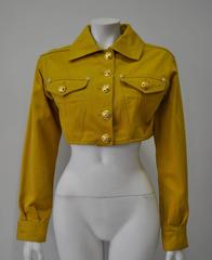 Versace Jeans Couture Gold Haute Denim Bolero Jacket