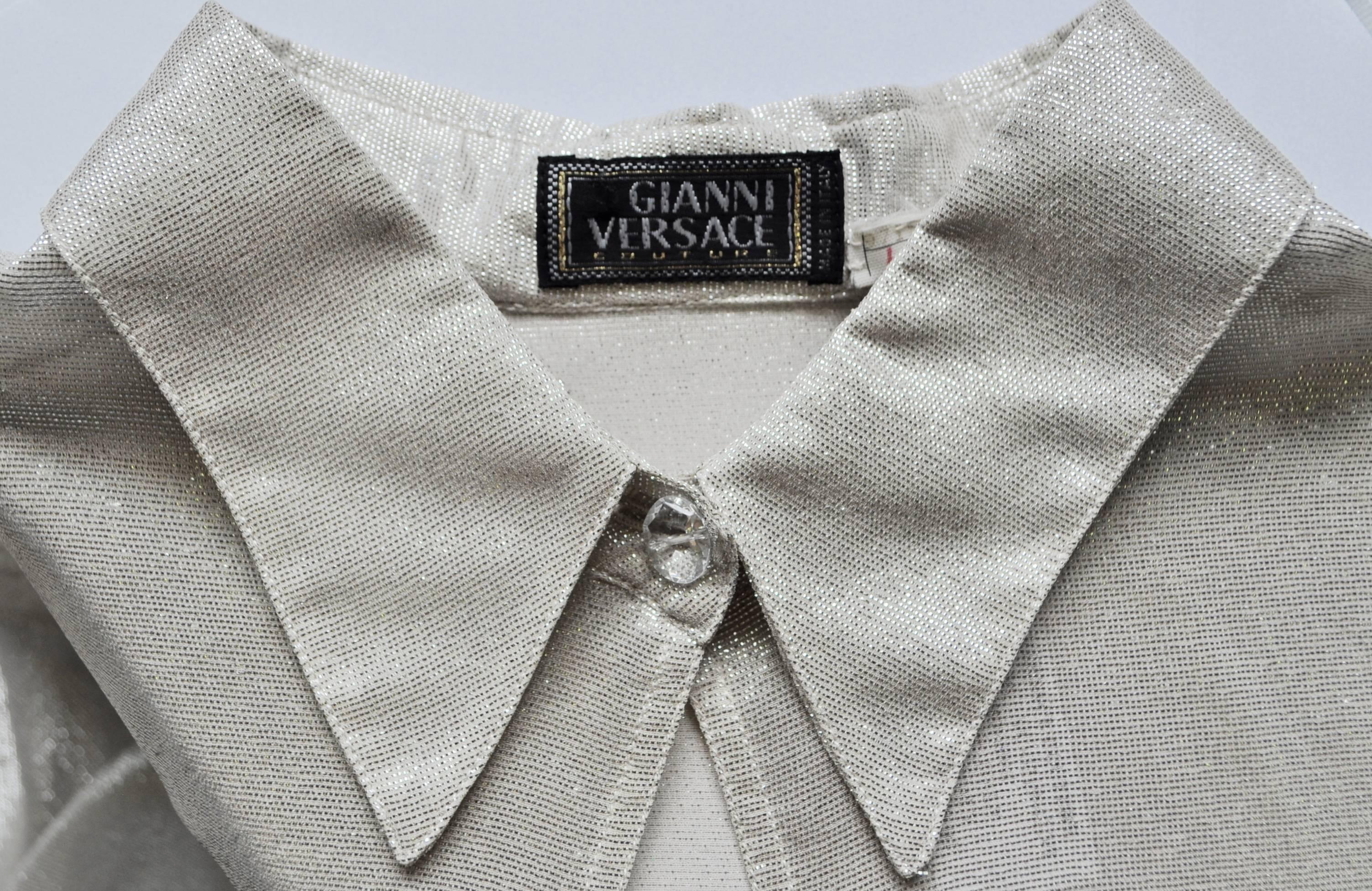 Women's Unique Gianni Versace Couture Abstract Plume Evening Ensemble For Sale