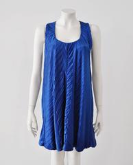 Extremely Rare Atelier Versace Wrinkled Silk Plisse Punk Babydoll Cocktail Dress