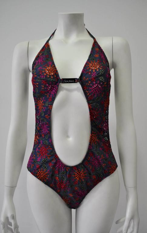 CHRISTIAN LACROIX designer bikini swimsuit logo 42
