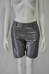 Very Rare Gianni Versace Graphite Lurex Bike Shorts