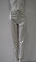 Ultra Rare Gianni Versace Jeans Signature Space Aged Silver Jeans