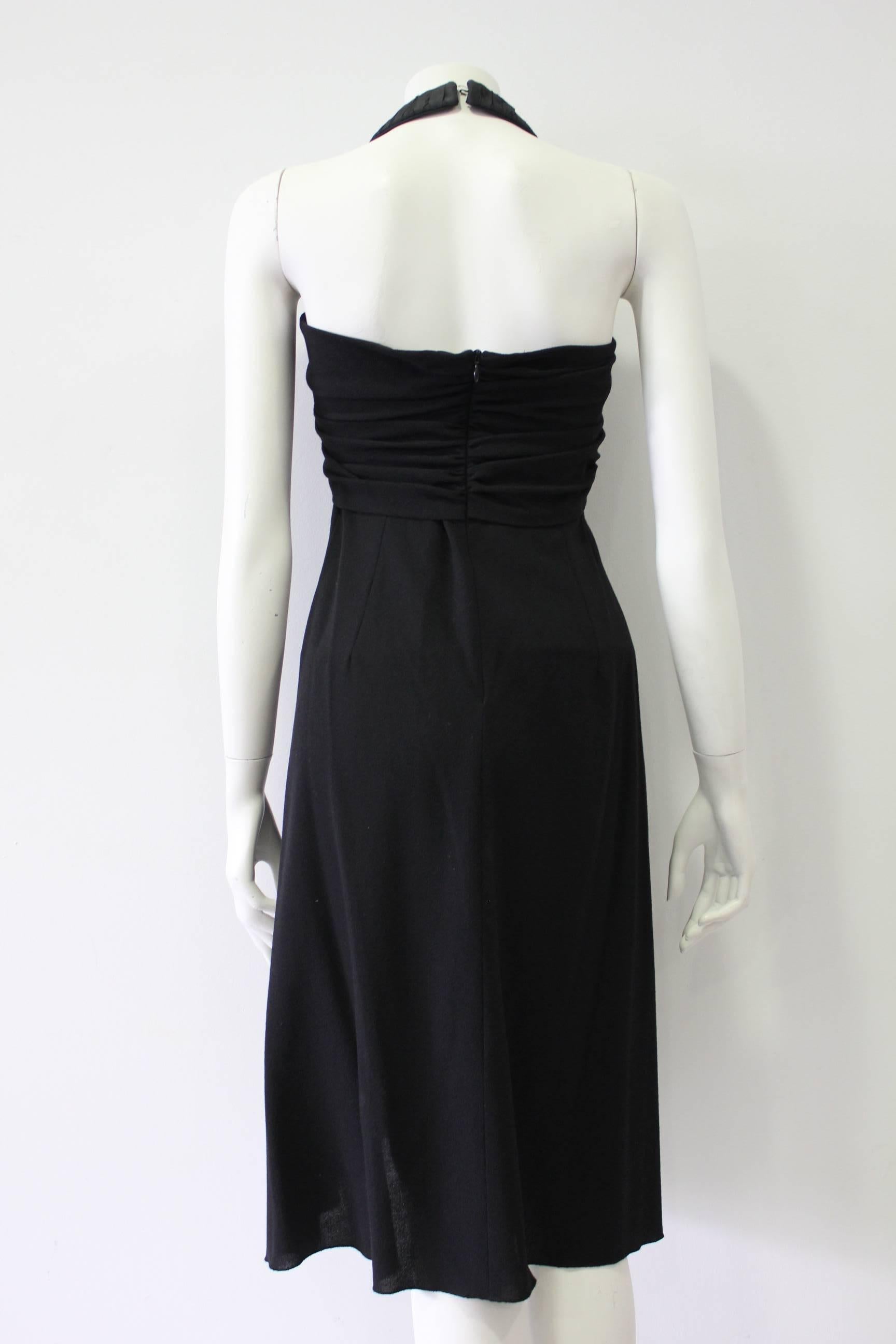 Very Rare Cesare Fabbri Three Discs Halter Dress In Excellent Condition For Sale In Athens, Agia Paraskevi