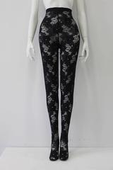 Gianni Versace Istante Fabulous Floral Lace Leggings
