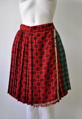 Important Gianni Versace Couture Bondage Collection Tartan Wrap Skirt