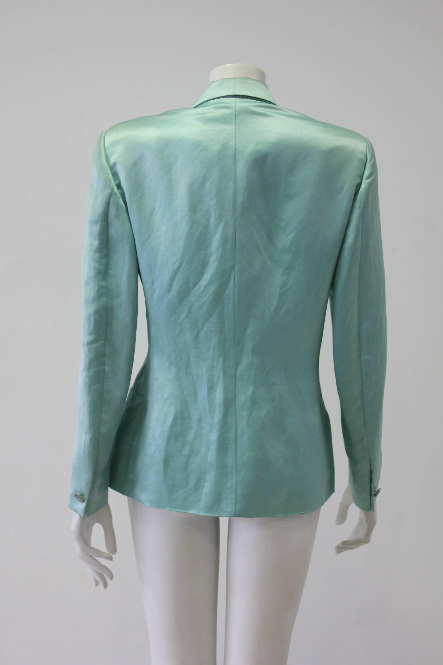 Women's Istante Jacket Linen Silk 1990's For Sale