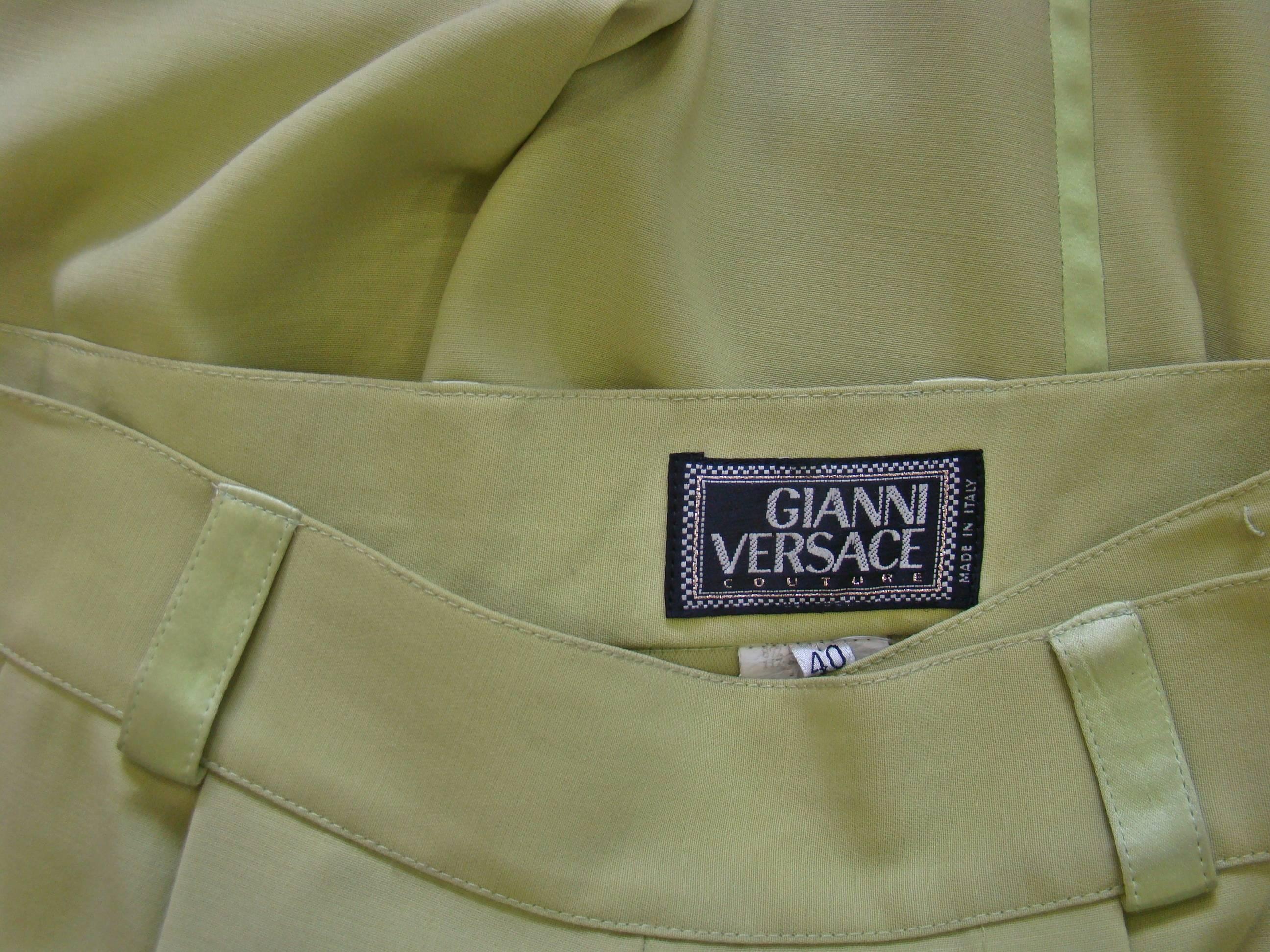 Gianni Versace Couture High Waisted Pants Fall/Winter 1992 For Sale 2