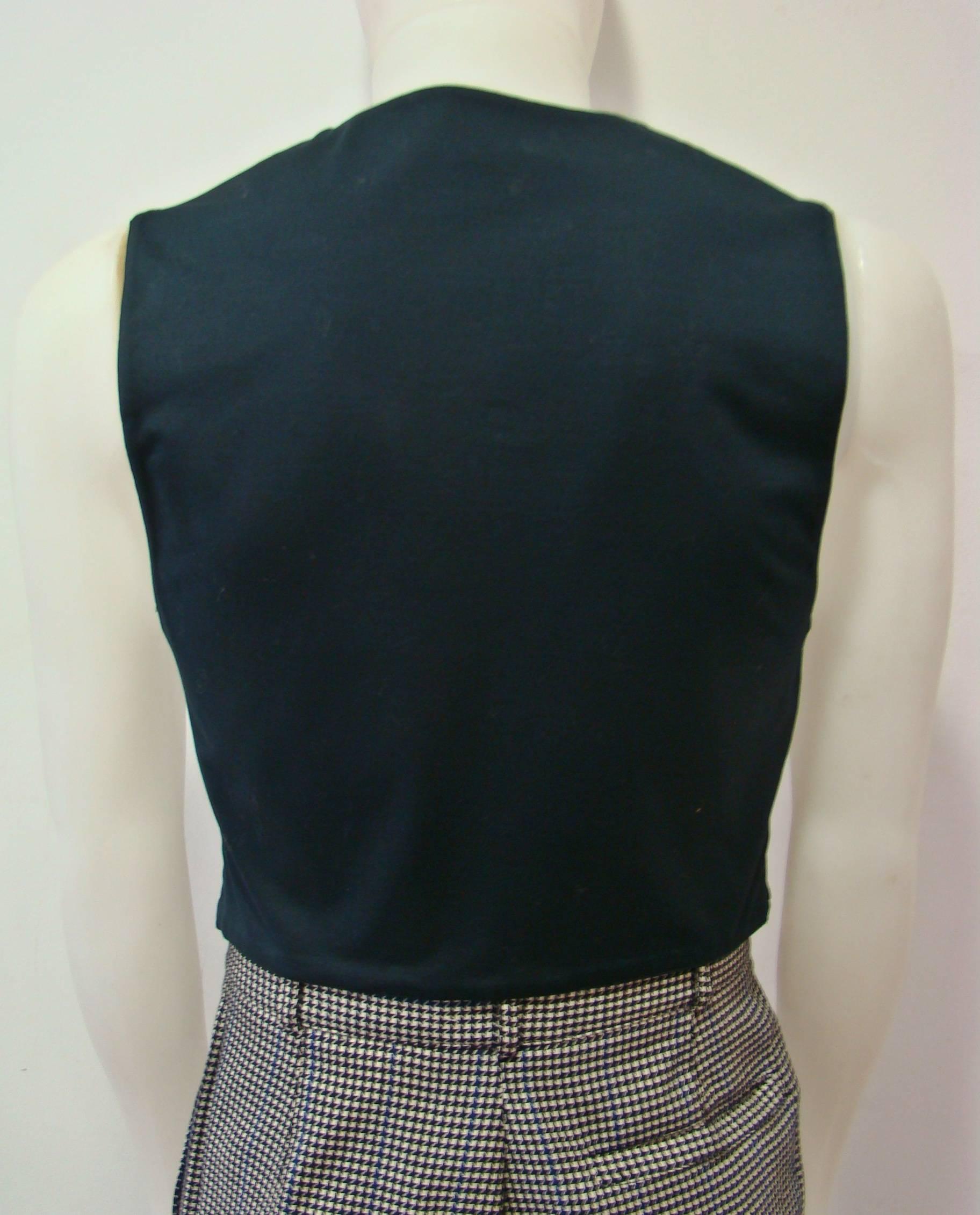 Gianni Versace Wool Waistcoat Vest Fall/Winter 1992 In New Condition For Sale In Athens, Agia Paraskevi