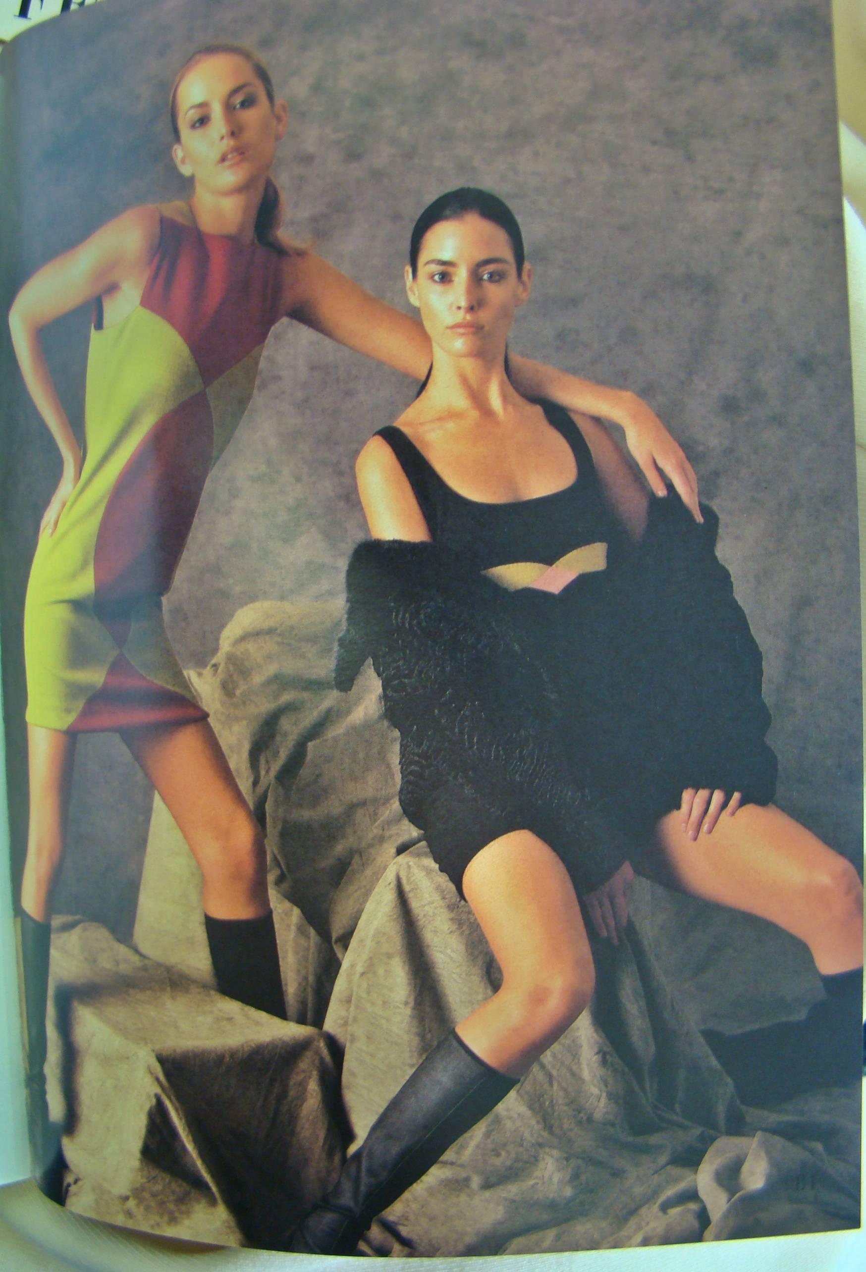 Gianni Versace Couture Color-Blocked Shift Dress Fall 1997 For Sale 2