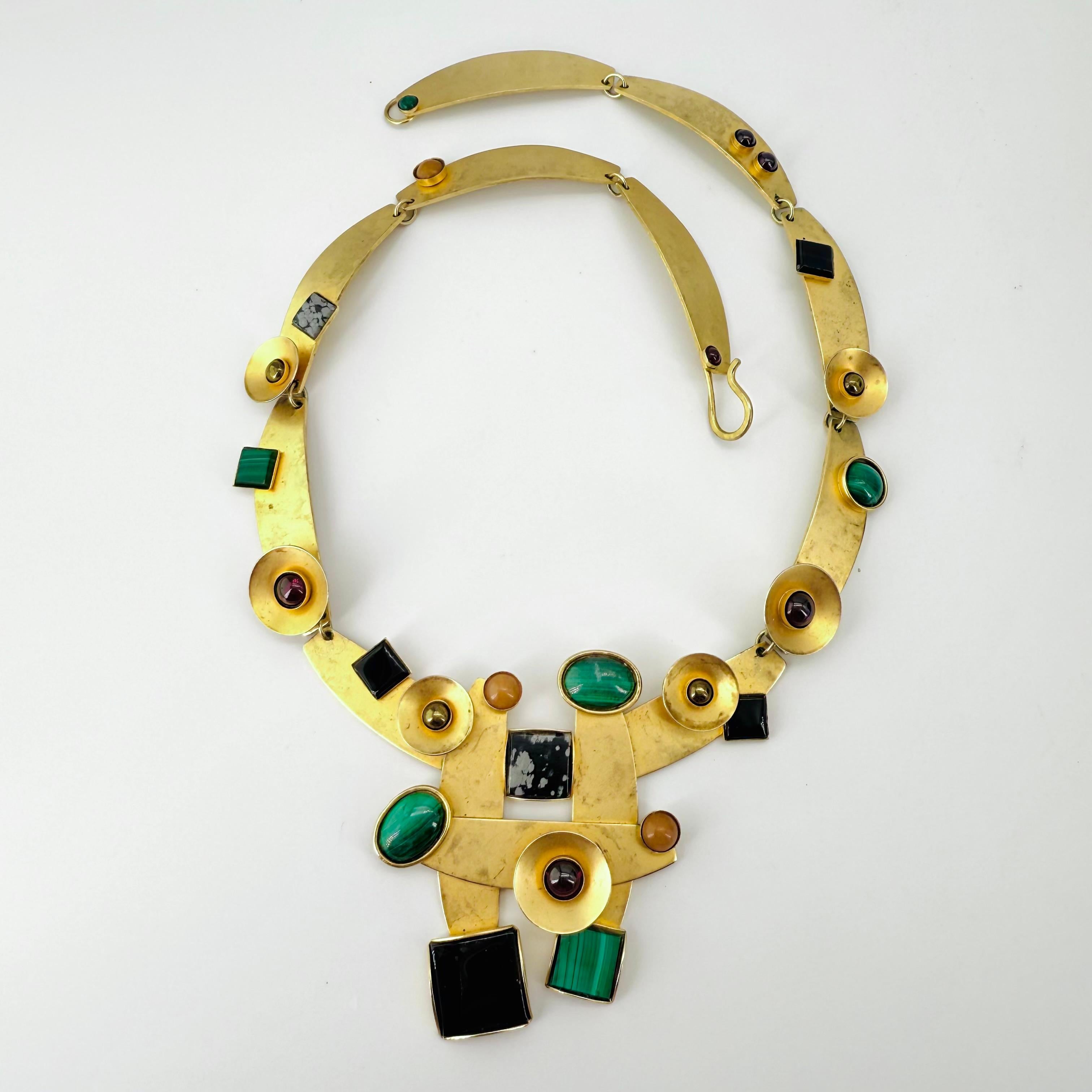 Gale Rothstein Incroyable collier en pierres semi-précieuses en vente 1