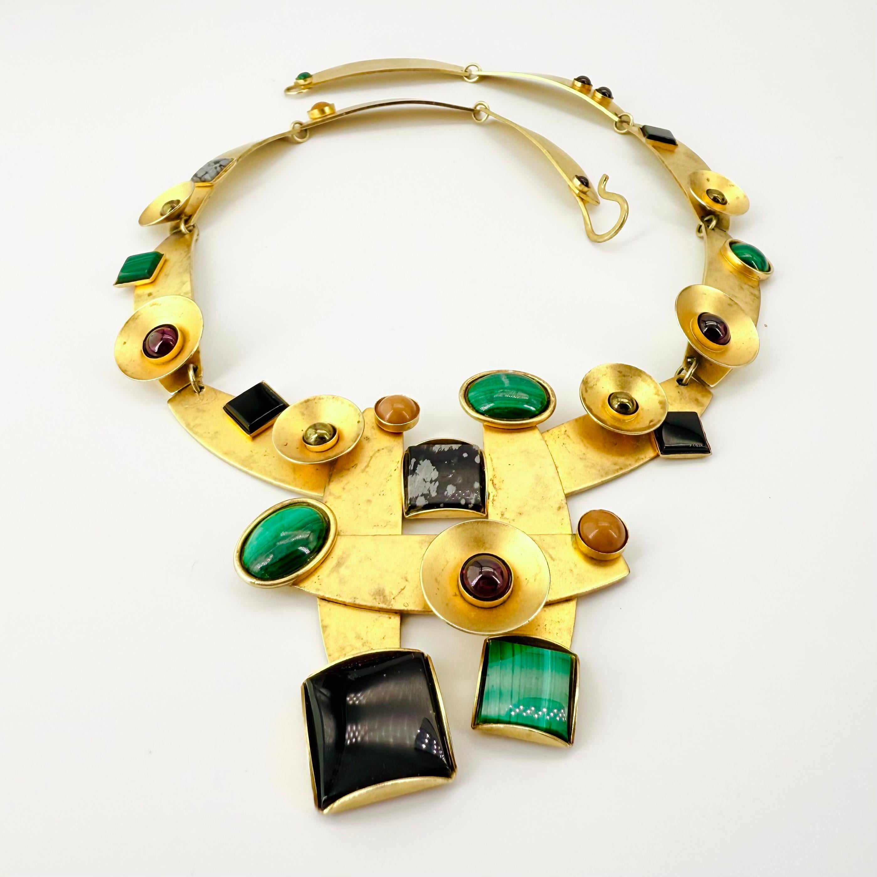 Gale Rothstein Incroyable collier en pierres semi-précieuses en vente 2