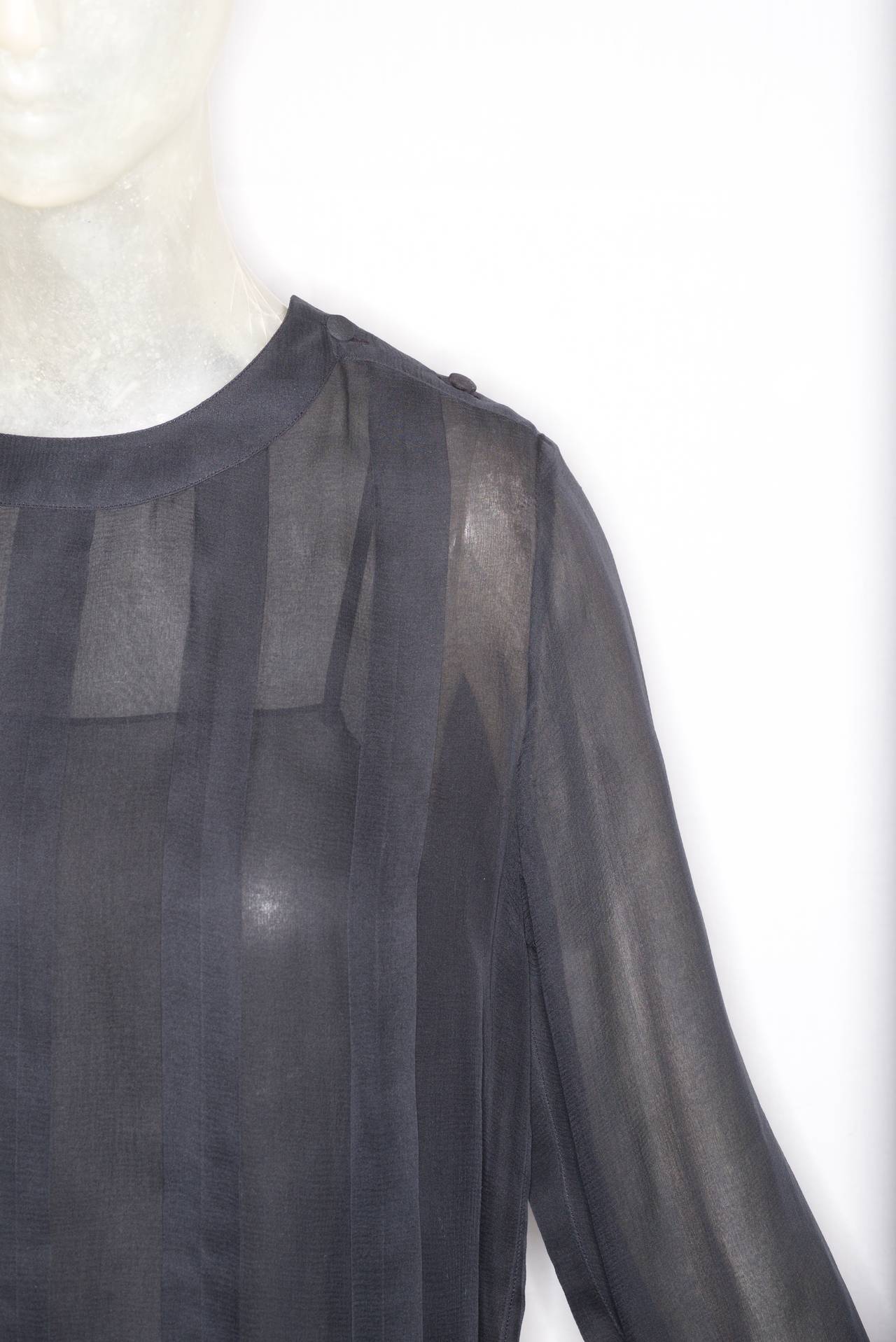 Chanel Silk Chiffon Blouse and Camisole In Excellent Condition For Sale In New York, NY