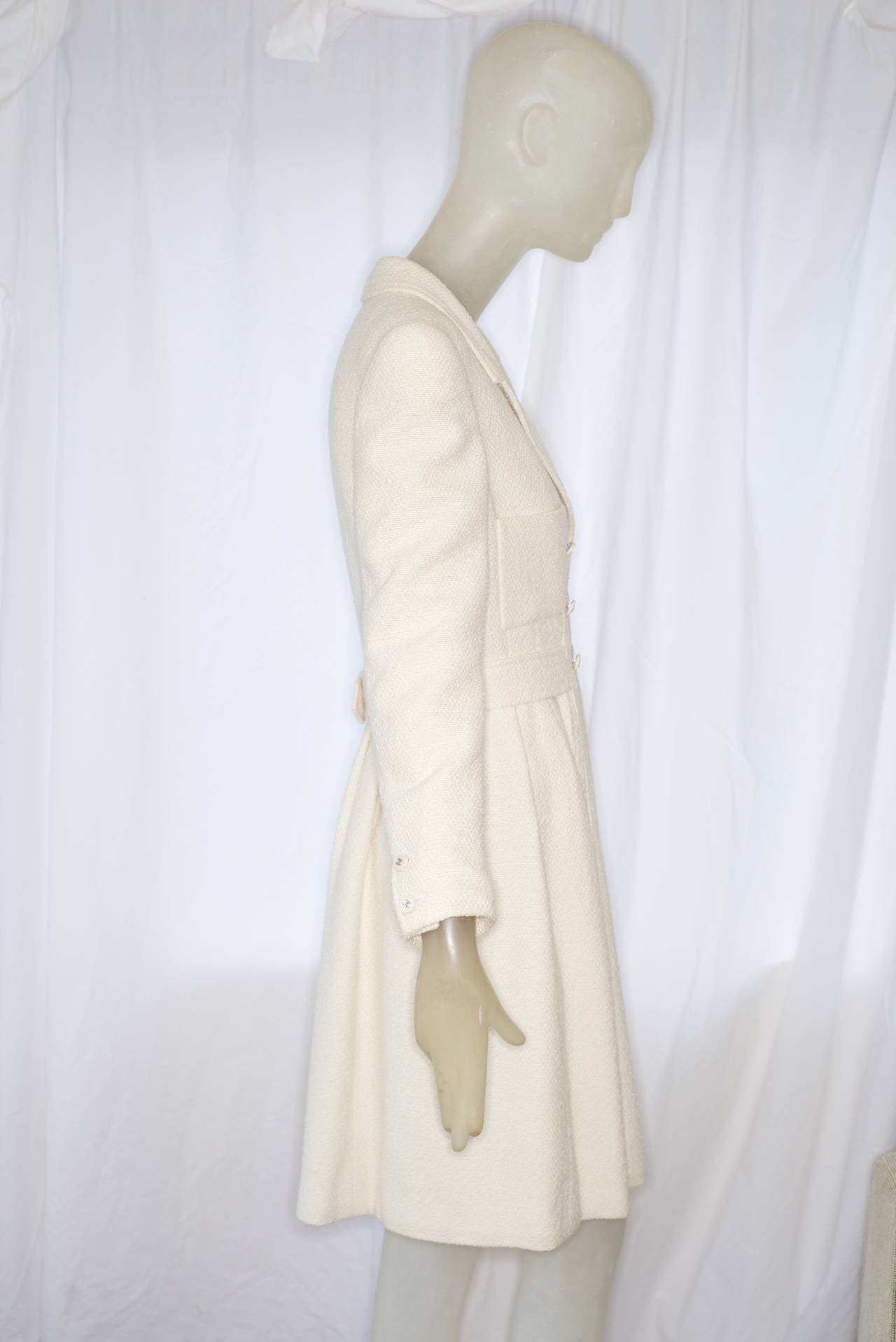 1990s Chanel cream jacket.  Size 40.  Excellent condition.