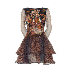 A Fine Chinese Motif Embroidered Valentino Haute Coutre Dress