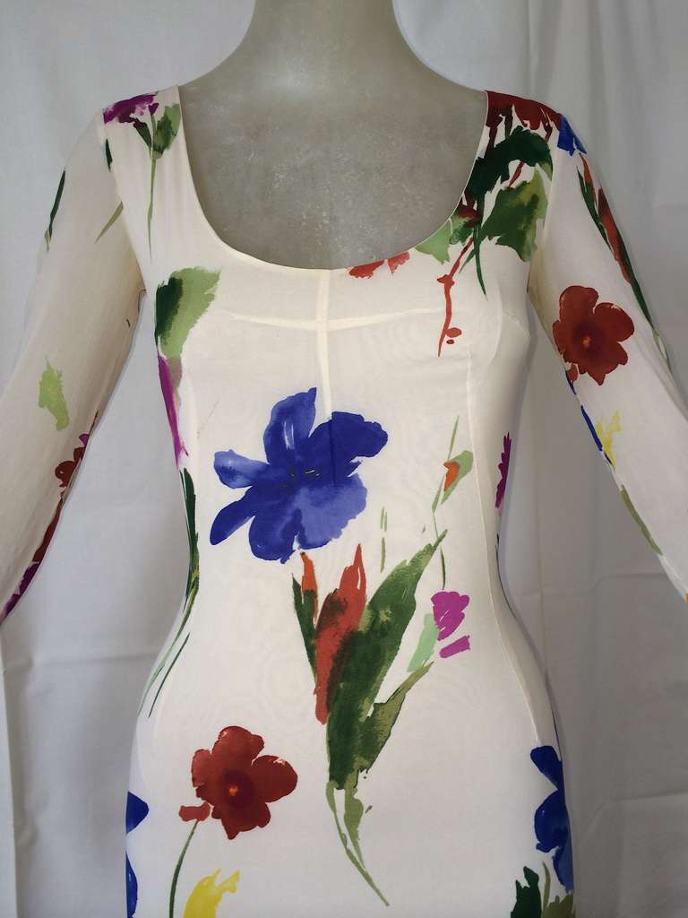 Dolce & Gabbana stretch Silk Floral Dress 1