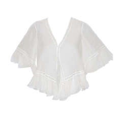 Chanel Fine Lawn Capelet/Blouse