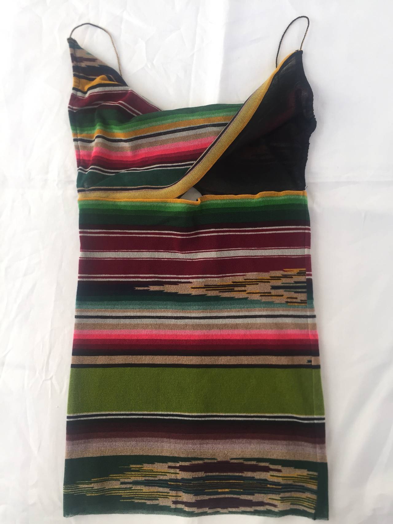 Jean Paul Gaultier Soleil Navajo Print Poncho and Tank Top For Sale 1