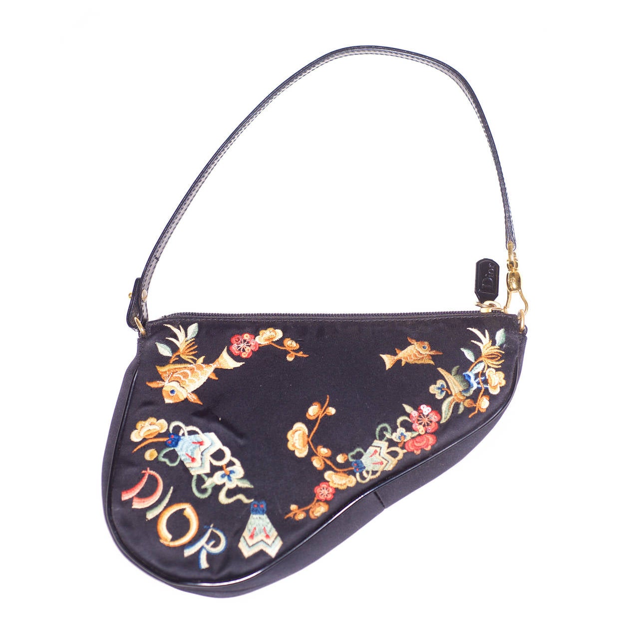 Christian Dior Chinese-inspired Embroidered Bag.  Limited and Special Edition. For Sale