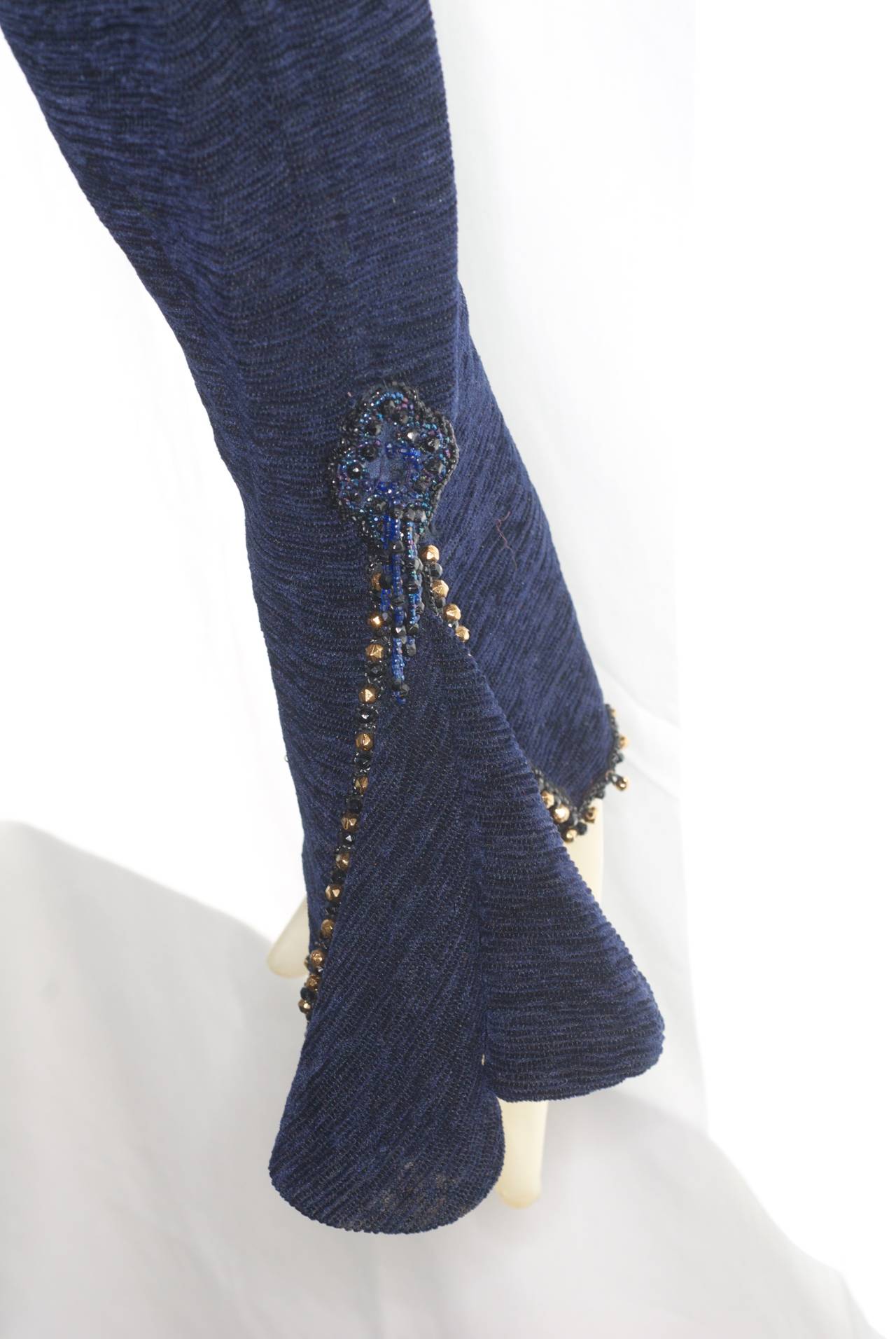 Provenance Nan Kempner Ungaro Haute Couture Beaded Cardigan For Sale 3