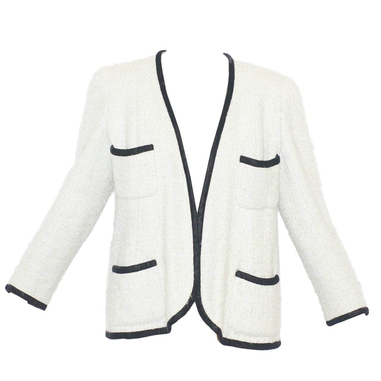 Chanel Haute Couture Pale Mint Jacket For Sale at 1stDibs