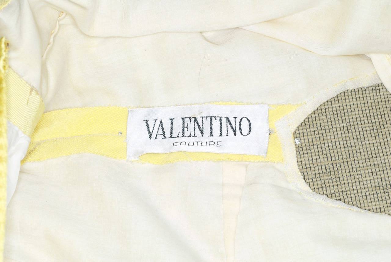 A Rare 1966 Valentino Haute Couture Gown Withe Embroidered Bodice 5