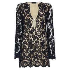 Gucci ss 1996 Tom ford black lace mini dress