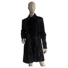 Versace pony hair coat