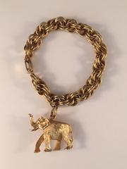 Napier 1964 Elephant Charm Bracelet