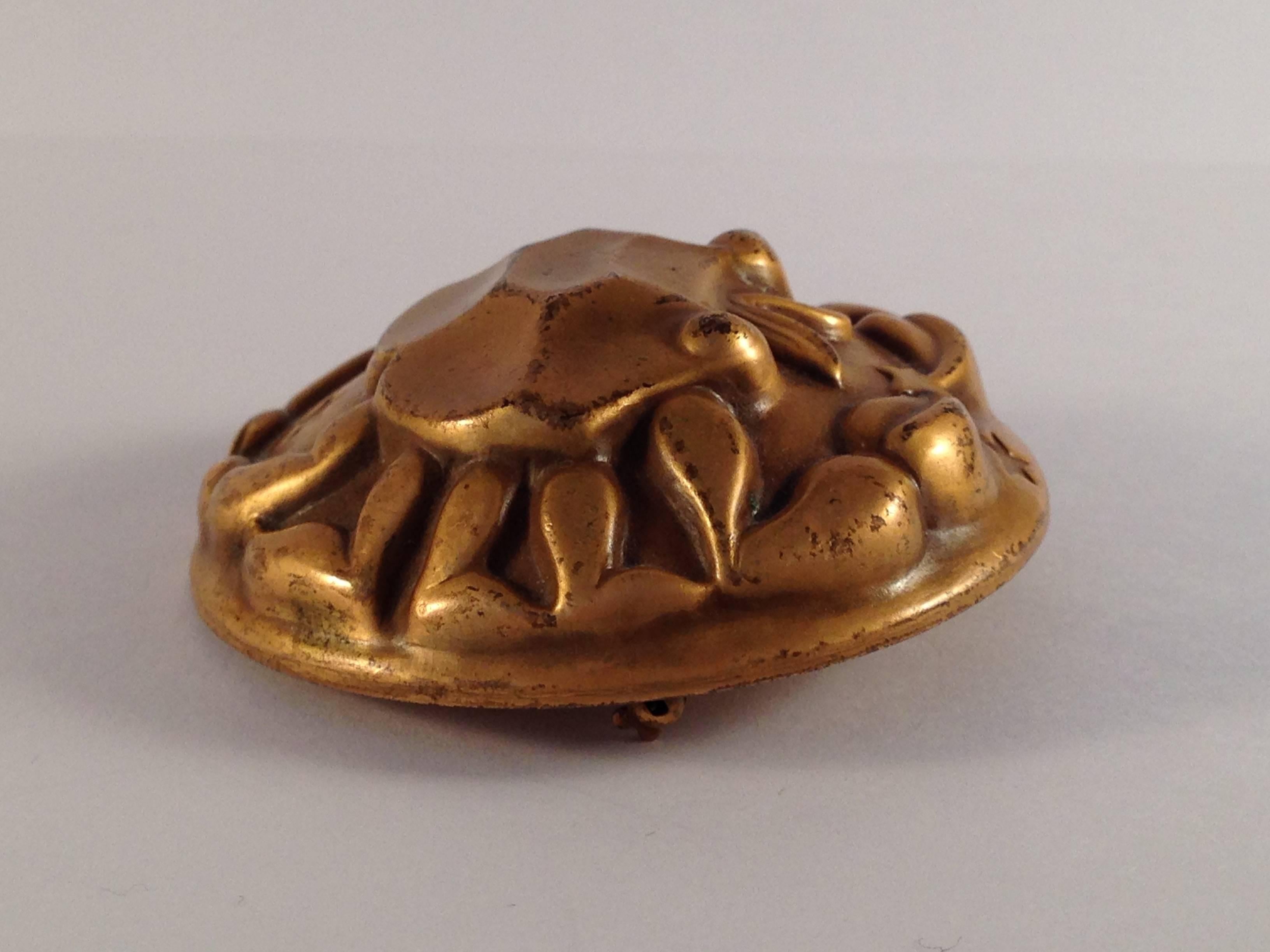 Women's 1940s Joseff of Hollywood Cancer Crab Zodiac Brooch For Sale