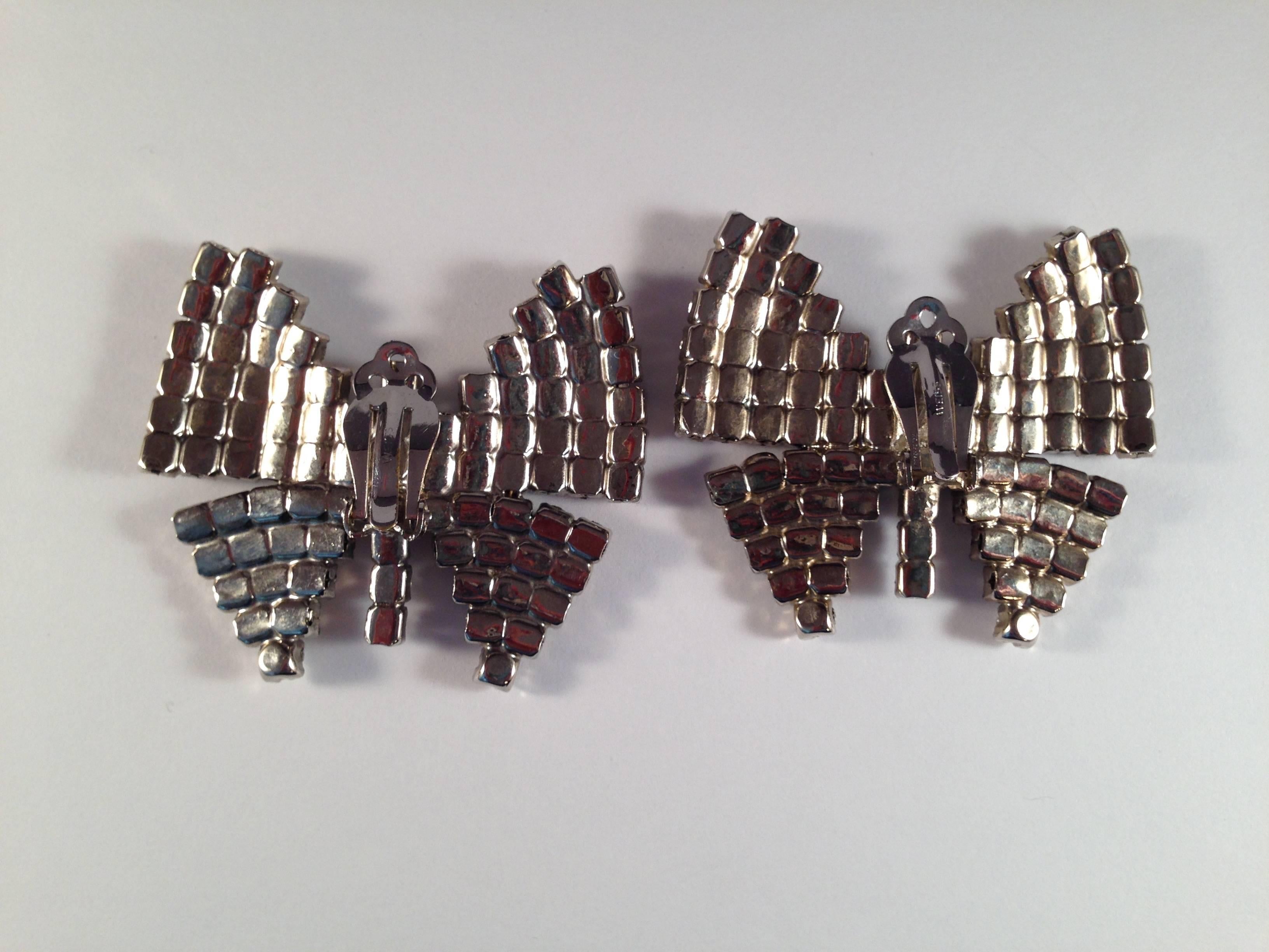 butterfly clip earrings